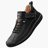 Men's lace-up shoes with reinforced upper and textured sole