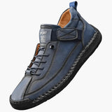 Men's lace-up shoes with reinforced upper and textured sole