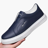 Slip-on men's shoes with non-slip sole and low design