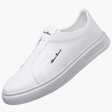 Slip-on men's shoes with non-slip sole and low design