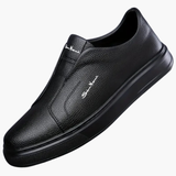 Slip-on men's shoes with non-slip sole and low design