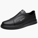 Slip-on men's shoes with non-slip sole and low design