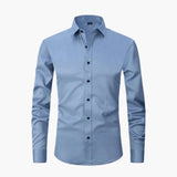 Fitted men's long-sleeve shirt