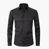 Fitted men's long-sleeve shirt