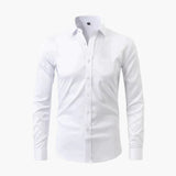 Fitted men's long-sleeve shirt