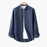 Men's long-sleeve shirt with pointed collar