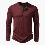 Shirt for men with round collar and button placket
