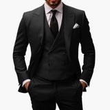 Men's Classic 3-Piece Suit with Jacket, Vest, and Pants