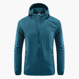 Men's Windbreaker with Hood and Full Zip