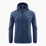 Men's Windbreaker with Hood and Full Zip