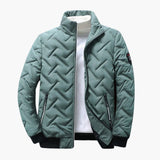 Men's Quilted Down Jacket with Zipped Pockets