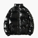 Men's Metallic Down Jacket with Hood