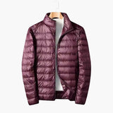 Men's Down Jacket with Stand-up Collar