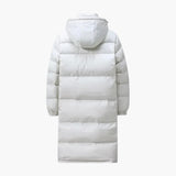 Long Men's Down Jacket with Hood