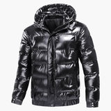 Men's down jacket with hood