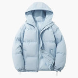 Men's down jacket with hood