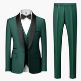 Men's tuxedo set with shawl collar jacket and vest