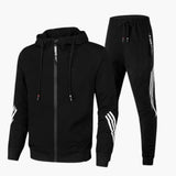 Men's tracksuit set with hooded jacket