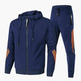 Men's tracksuit set with hooded jacket