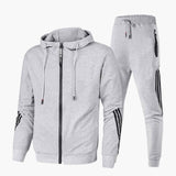 Men's tracksuit set with hooded jacket