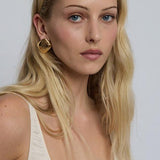 Golden Tarn Twist Earrings