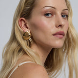 Golden Tarn Twist Earrings