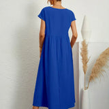 Robe Légère En Coton Doux Avec Poches