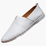 Slip-on moccasins for men with low cut and stitched sole