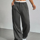 Stryx Pinstripe Wide-Leg Pants