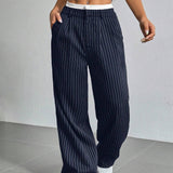 Stryx Pinstripe Wide-Leg Pants