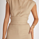 Sculpted Muse Tailored Jumpsuit