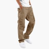 Men's relaxed fit cargo pants with multiple utility pockets