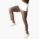 Men's chino pants with button closure