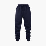 Men's jogger pants with ribbed ankles