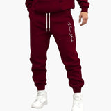 Men's jogger pants with drawstring waist