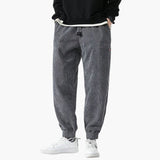 Men's corduroy jogging pants