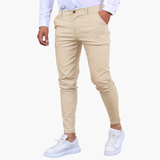 Men's slim-fit pants with stretch
