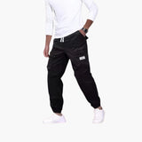 Men's ribbed surface pants with multiple pockets