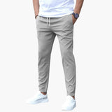 Men's pants with elastic waistband and side pockets