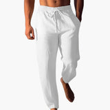 Men's pants with elastic waistband and drawstring