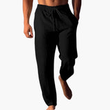 Men's pants with elastic waistband and drawstring