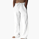 Men's pants with elastic waistband and side pockets