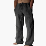 Men's pants with elastic waistband and side pockets