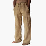 Men's pants with elastic waistband and side pockets