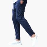 Men's slim fit pants with side and back pockets