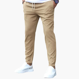 Men's slim fit pants with side and back pockets