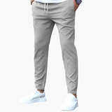 Men's slim fit pants with side and back pockets
