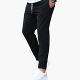 Men's slim fit pants with side and back pockets