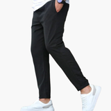 Men's slim fit pants with side and back pockets