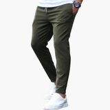 Men's slim fit pants with side and back pockets